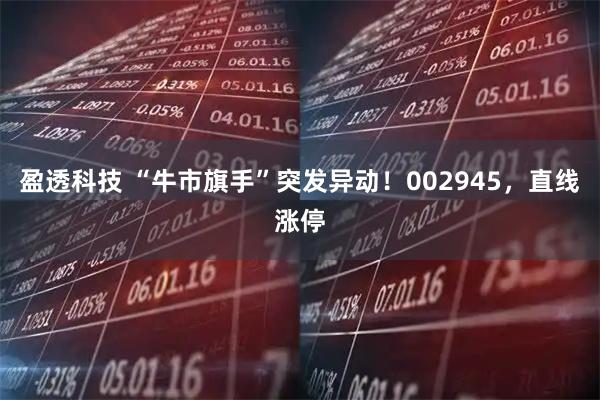 盈透科技 “牛市旗手”突发异动！002945，直线涨停