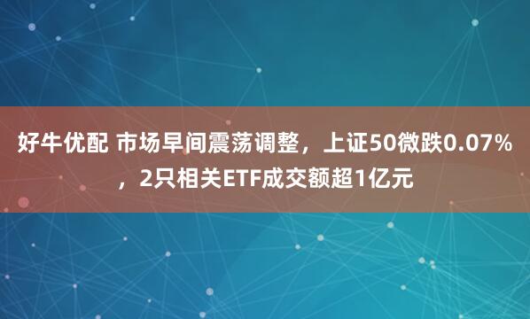 好牛优配 市场早间震荡调整，上证50微跌0.07%，2只相关ETF成交额超1亿元